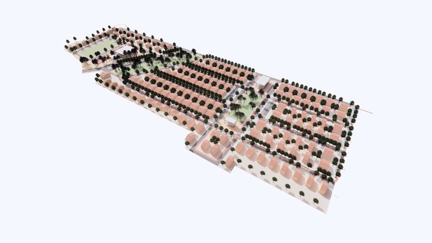 Arkitekttegning boligområde El Tablero