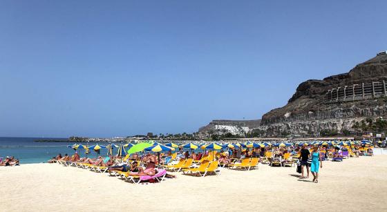 Amadores-stranda på Gran Canaria.