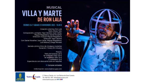 Event Villa y Marte Ron Lalá Teatro Cuyás