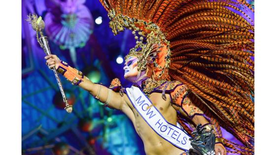 Årets drag-dronning på karnevalet i Las Palmas på Gran Canaria.