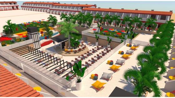 Arkitektskisse hotell Playa del Ingles 