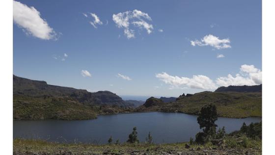 Vannreservoaret Presa De Las Niñas, Tejeda, Gran Canaria.