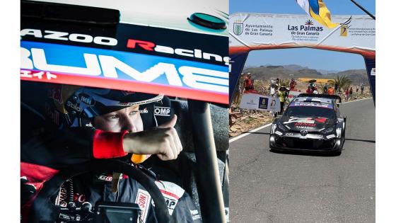 Kalle Rovanperä i WRC-rallyet på Gran Canaria 