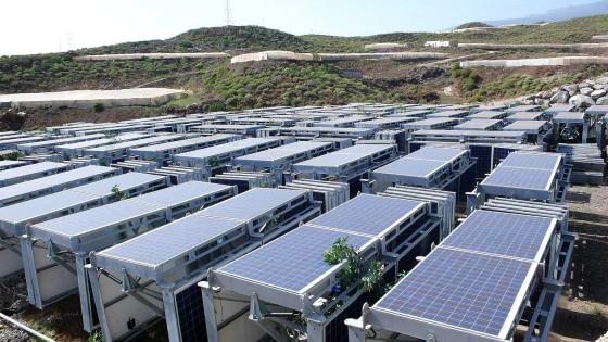 Solceller i Arico.
