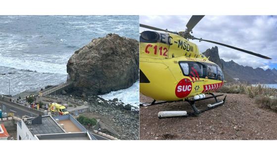 Seks mennesker tatt av bølge på Tenerife