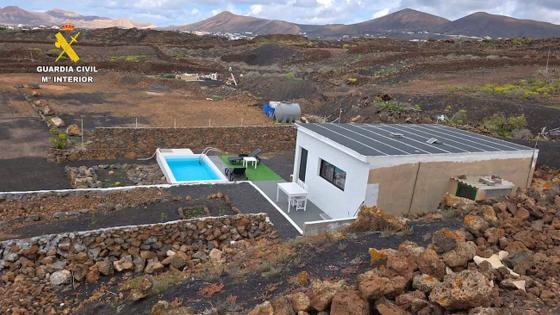 Ulovlig bygg i Haria på Lanzarote