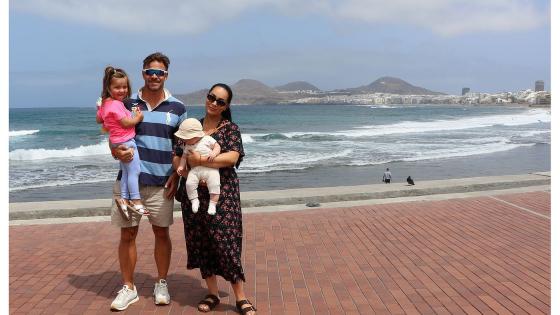 Kjell-Ola Kleiven med familie 