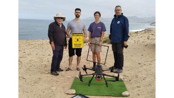 Test av droner på Fuerteventura