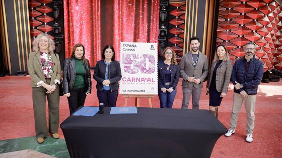 Posten feirer 50 år med karneval i Las Palmas med nytt frimerke.