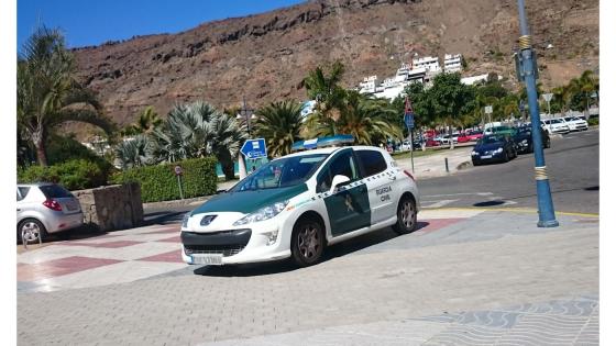 Politibil fra Guardia Civil