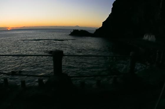 Solnedgang sett fra Punto Sardina på Gran Canaria.