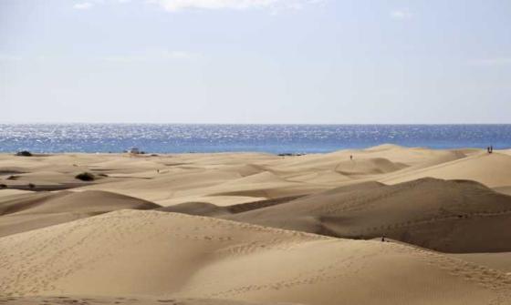Sanddyner i Maspalomas.