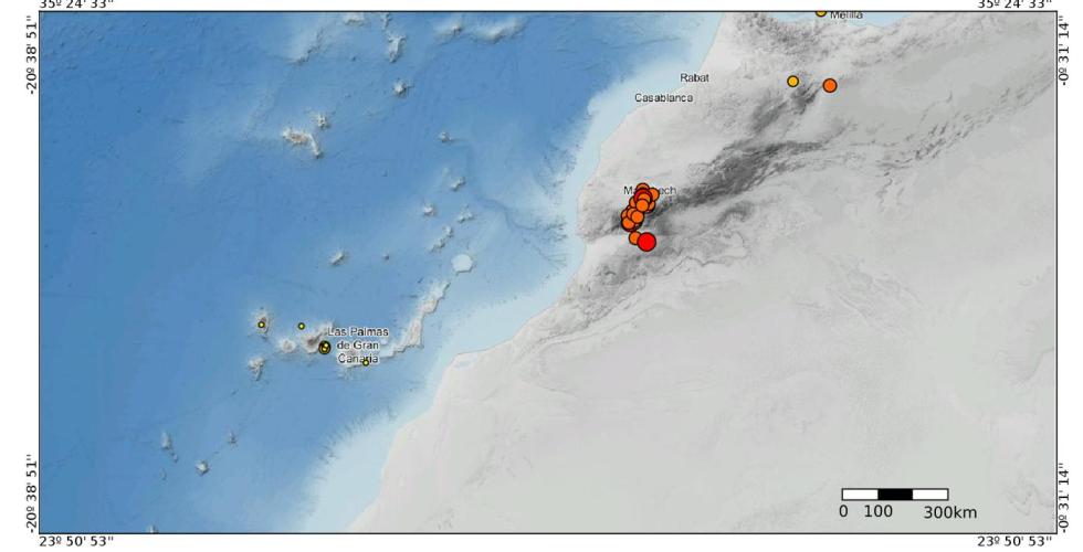Jordskjelv Marokko september 2023