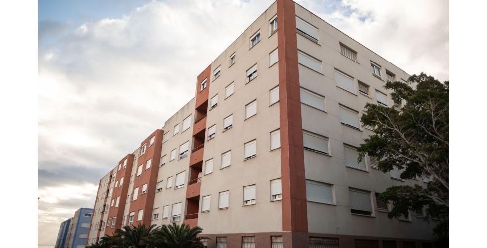 Kommunal boligblokk i Añaza i Santa Cruz de Tenerife.