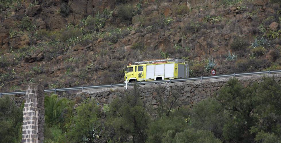 Brannbil på Gran Canaria.