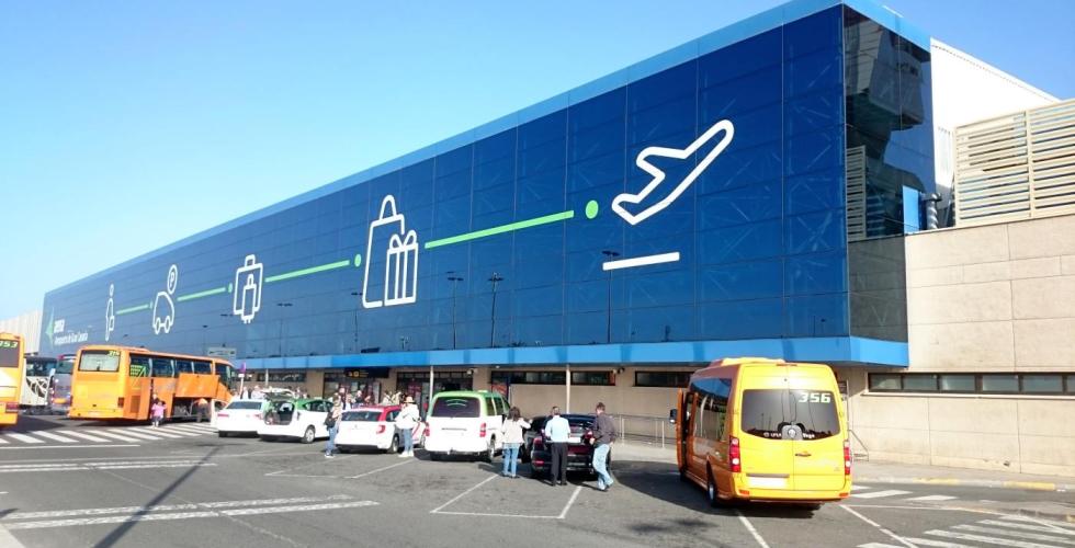 Flyterminalen på Gran Canarias lufthavn.