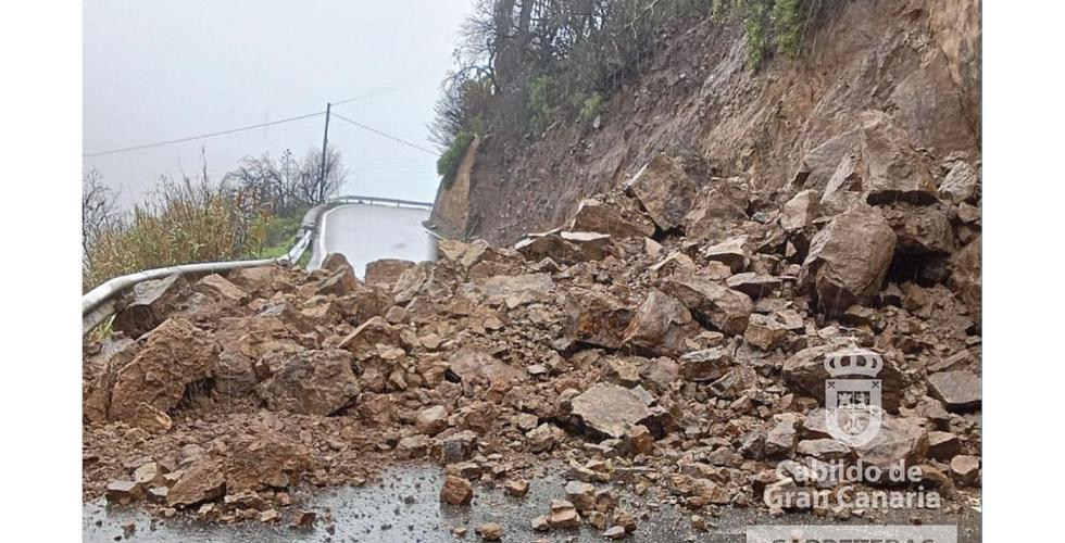 Høy rasfare på fjellveiene på Kanariøyene
