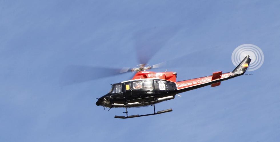 Redningshelikopter på Kanariøyene