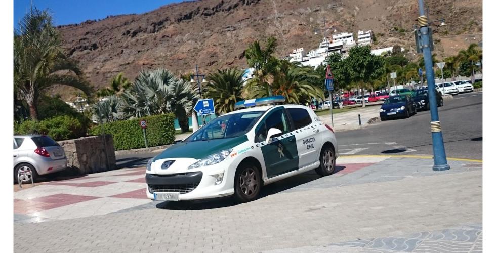 Politibil fra Guardia Civil