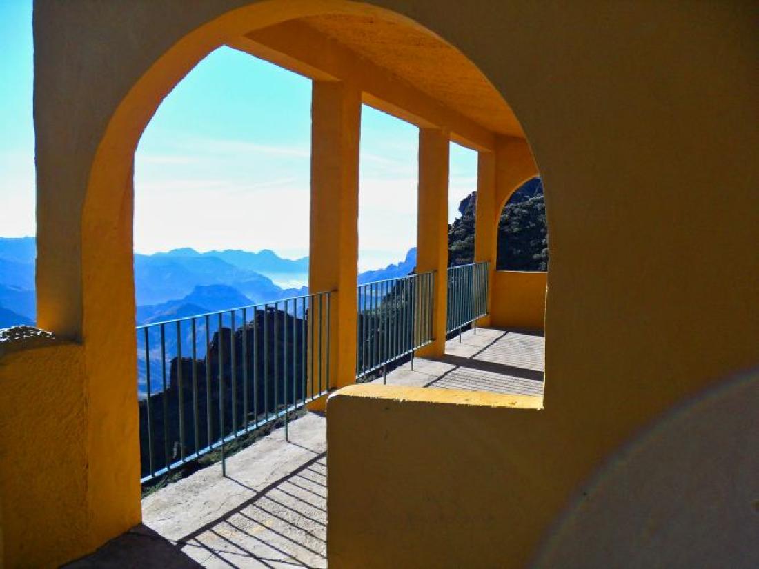 Mirador de Las Palomas på kanten av Tejeda-dalen