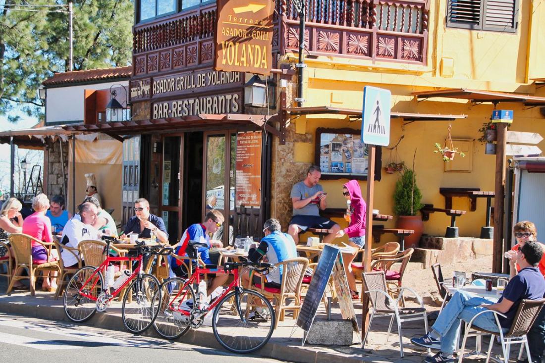 Avslappende stemning på Cruz de Tejeda