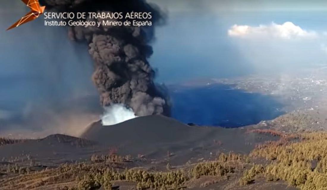 Vulkanutbrudd på La Palma september 2021. Dag 17.