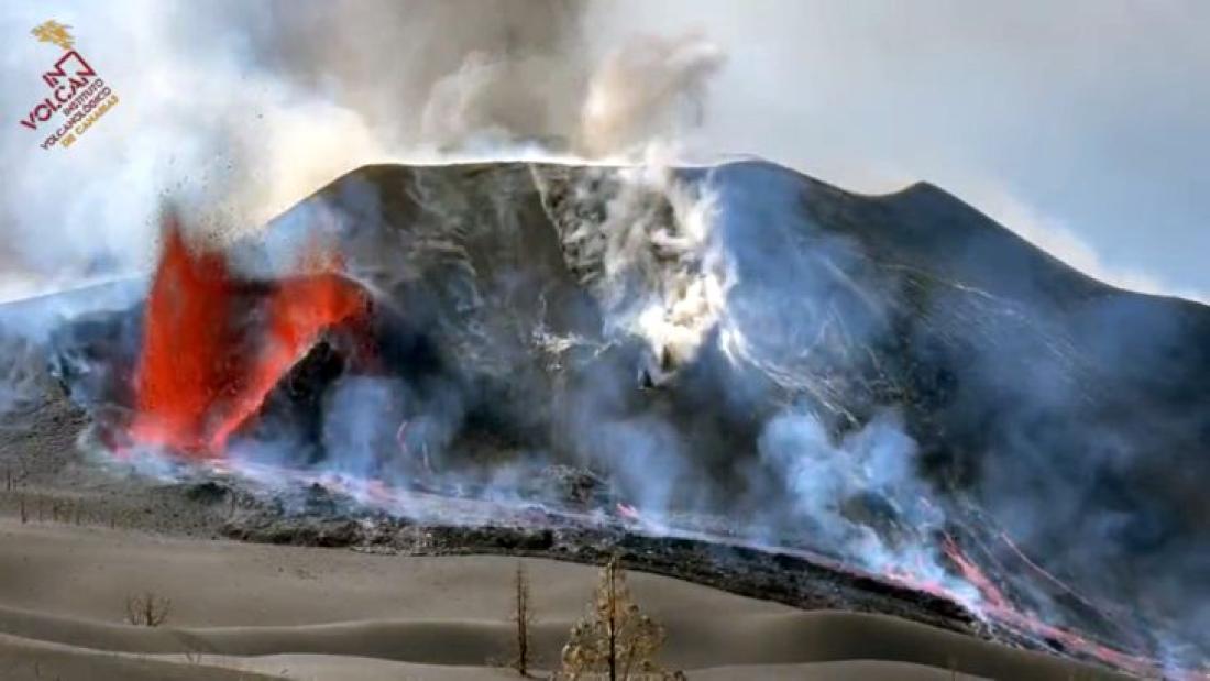 Vulkanutbrudd på La Palma 2021. Dag 71.