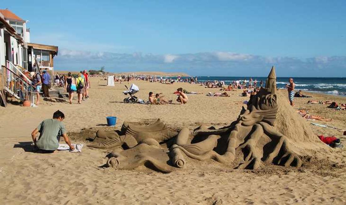 Sandskulptur, Maspalomas.