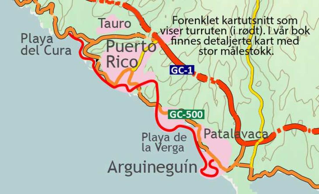 Rusletur langs kysten sørvest på Gran Canaria