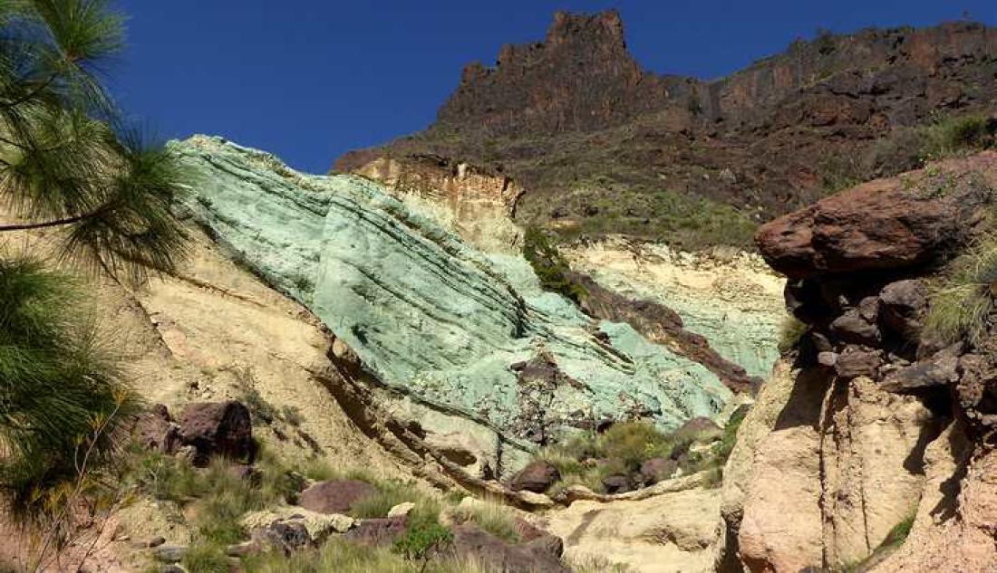 Los Azulejos El Roque, Inagua-fjellet