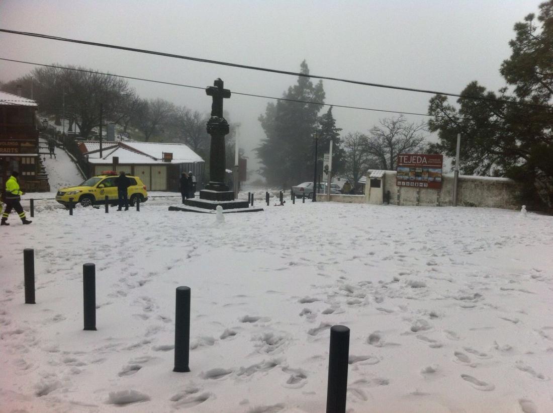 Snø på Cruz deTejeda, GC