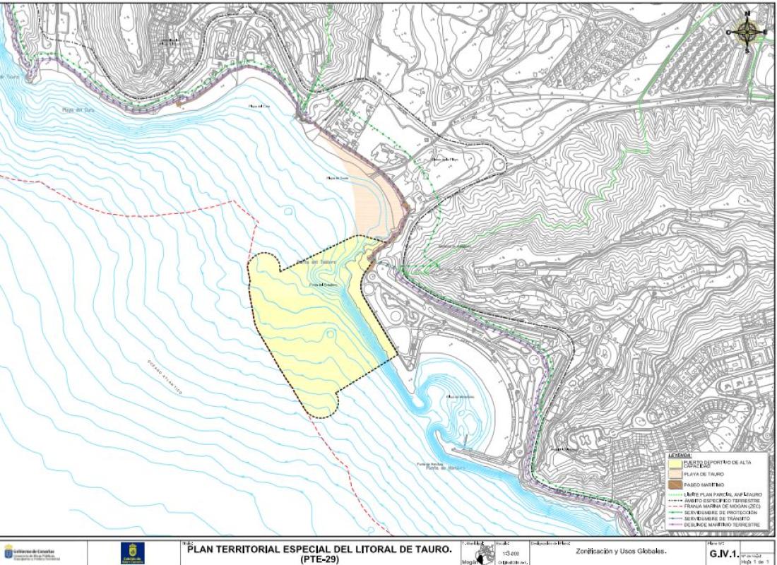 Playa de Tauro områdeplaner