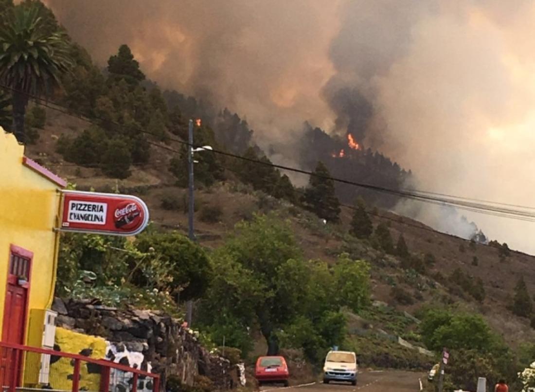 Skogbrann La Palma aug. 16